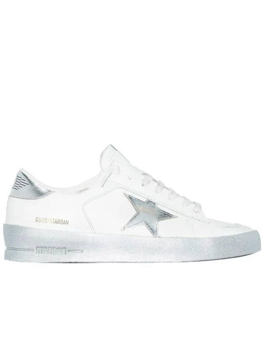 Stardan Silver Tab Low Top Sneakers White - GOLDEN GOOSE - BALAAN 2