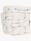 Cassette Mini Bucket Bag White - BOTTEGA VENETA - BALAAN 6