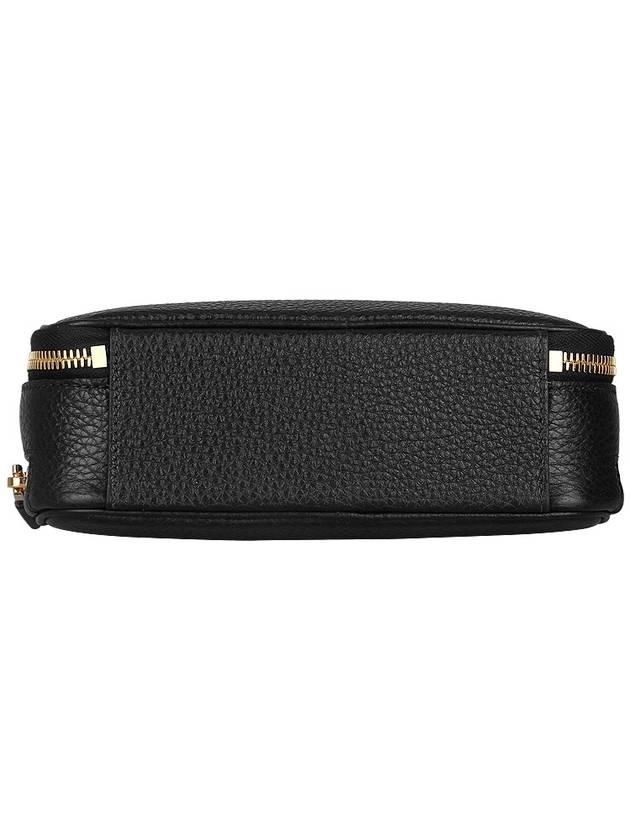 Logo Odette Leather Mini Shoulder Bag Black - PRADA - BALAAN 7