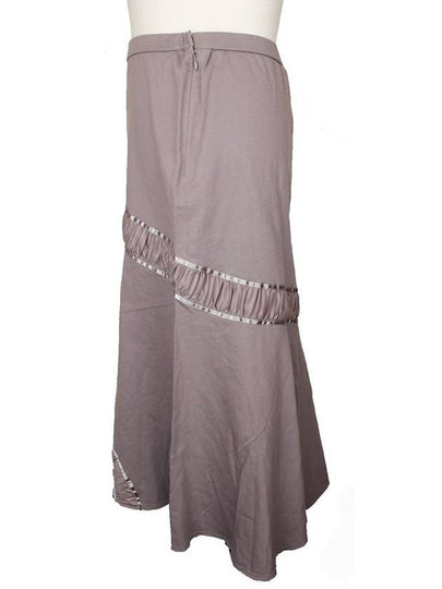 Light purple pleated trim uncut banding skirt 2 - ISSEY MIYAKE - BALAAN 2