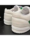 Men's Sneakers Suede Calfskin White Green - CHANEL - BALAAN 8