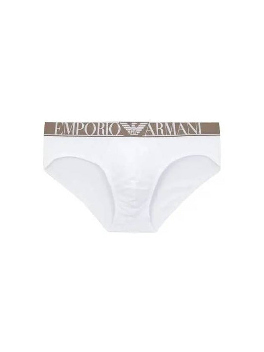 UNDERWEAR Men s Embossed Logo Band Briefs White - EMPORIO ARMANI - BALAAN 1