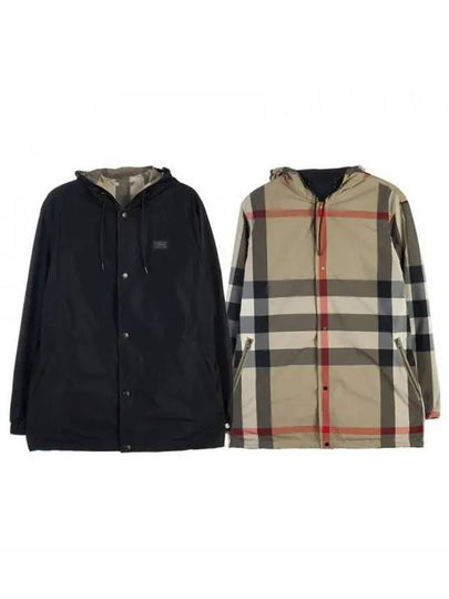 Reversible Check Hooded Jacket Archive Beige - BURBERRY - BALAAN 2