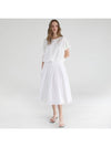 Banded pleated skirt WHITE - STAY WITH ME - BALAAN 2
