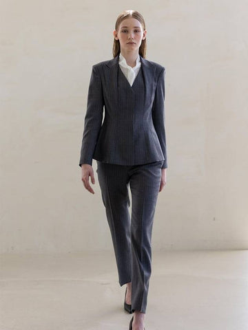 Two Layer Tyra Suit Gray - DEFEMME - BALAAN 1