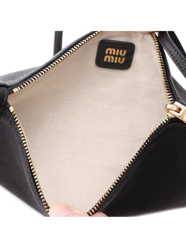 Nappa Leather Mini Pouch Bag Black - MIU MIU - BALAAN 7