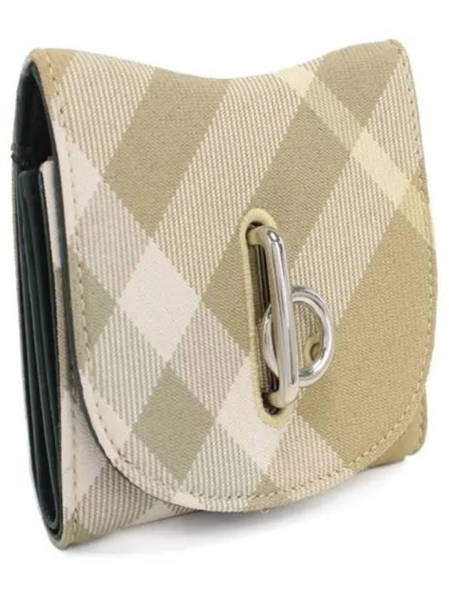 Rocking Horse Check Half Wallet Beige - BURBERRY - BALAAN 2