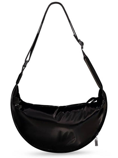 SOFT GLOSSY CROSS BAG BLACK - DON’T ASK MY PLAN - BALAAN 2