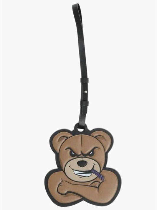 Bear Patch Keyholder Brown - MONCLER - BALAAN 1