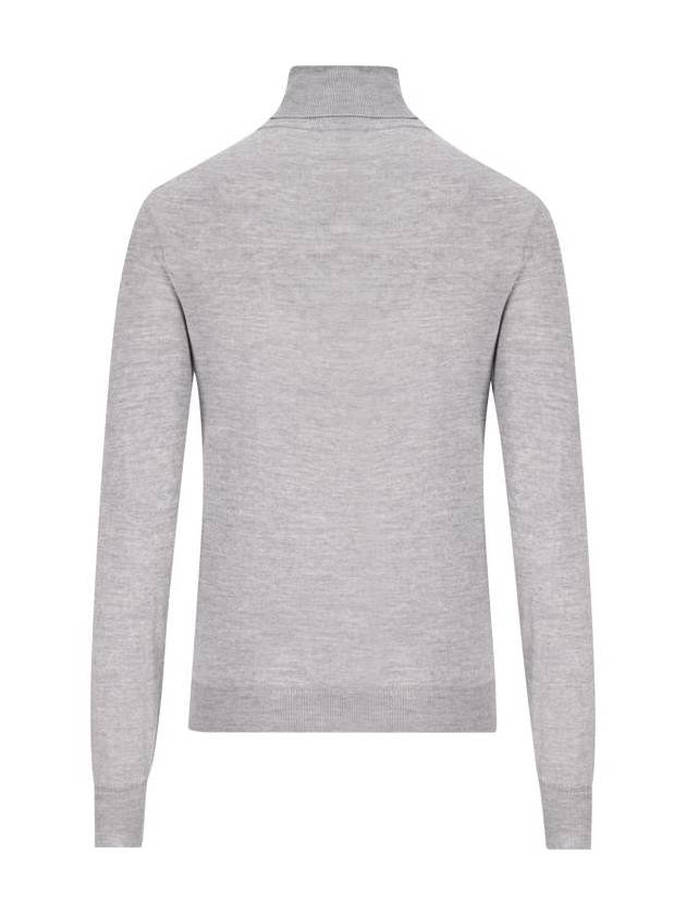 Cassandre Wool Turtle Neck Grey - SAINT LAURENT - BALAAN 3