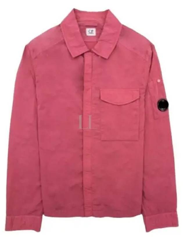 Chrome-R Pocket Over Long Sleeve Shirt Pink - CP COMPANY - BALAAN 2