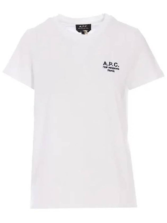 Denise Embroidered Short Sleeve T-shirt White - A.P.C. - BALAAN 2