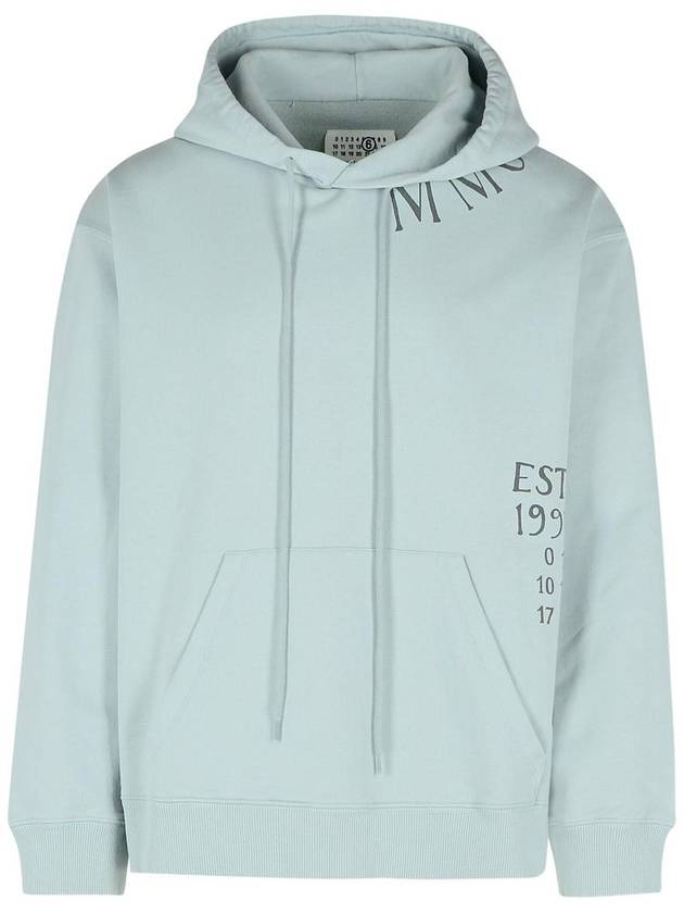 Mm6 Maison Margiela Light Blue Cotton Sweatshirt - MAISON MARGIELA - BALAAN 1