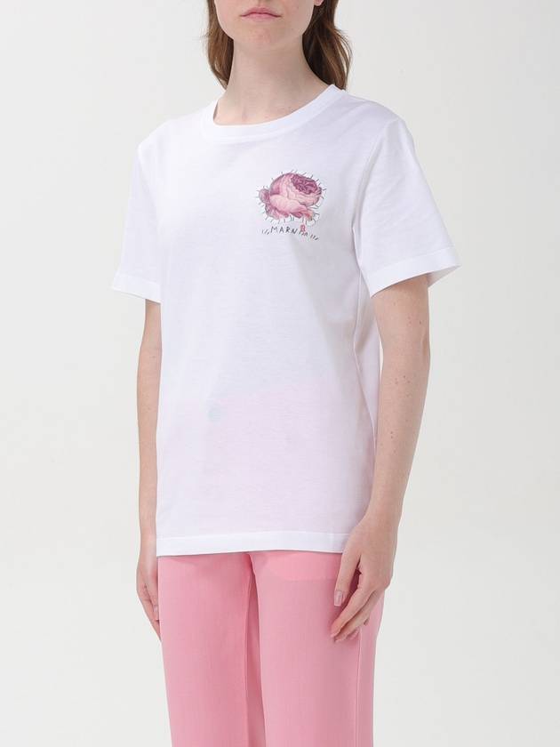 T-shirt Marni in cotone con logo e patch - MARNI - BALAAN 4