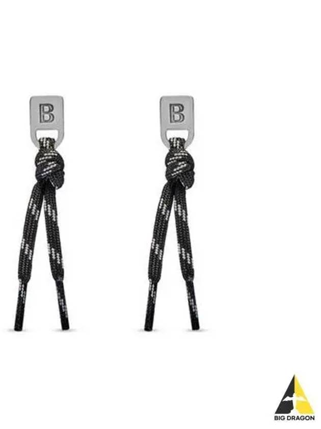 Plate earrings black 697650 TZX4S - BALENCIAGA - BALAAN 1