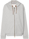 Cotton Fleece Hooded Jacket Green - MIU MIU - BALAAN 1