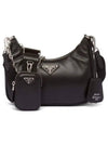 Re-Edition 2005 Padded Nappa Leather Shoulder Bag Black - PRADA - BALAAN 2