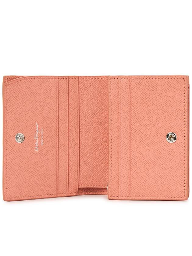 Vara Bow Gloss Flap Half Wallet Coral - SALVATORE FERRAGAMO - BALAAN 5