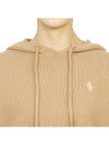 Embroidered Logo Cashmere Hoodie Brown - SPORTY & RICH - BALAAN 7