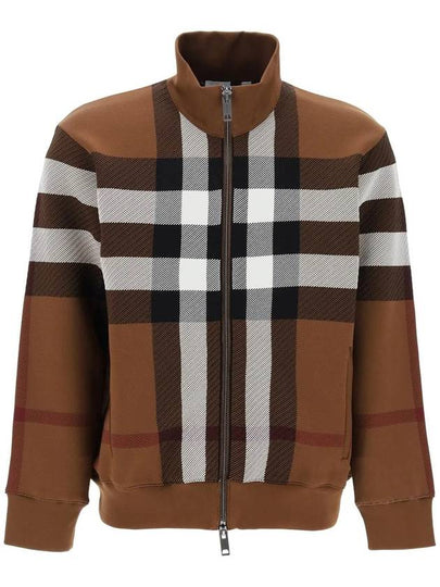 Check Bomber Jacket Brown - BURBERRY - BALAAN 2