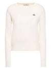 ORB Embroid Logo Knit Top Cream - VIVIENNE WESTWOOD - BALAAN 2