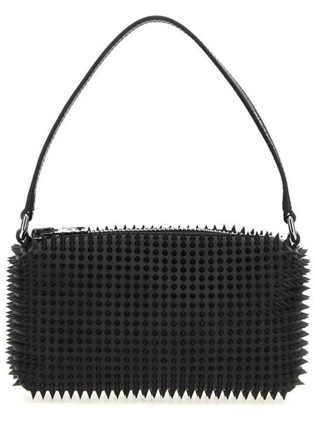 Heiress Rubberized Spike Pouch Bag Black - ALEXANDER WANG - BALAAN 3