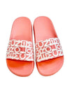 Jeanne Logo Print Slippers Pink - MONCLER - BALAAN 5