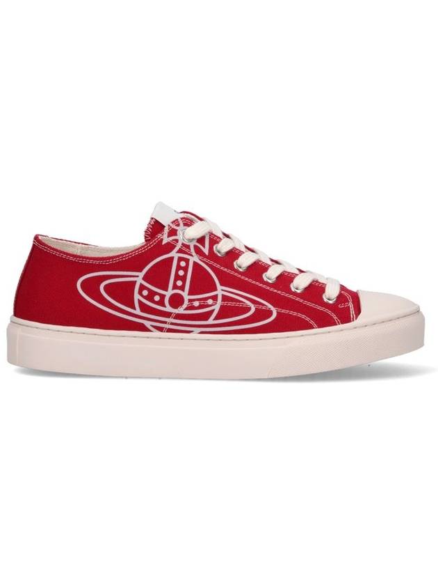 ORB Logo Low Top Sneakers Red - VIVIENNE WESTWOOD - BALAAN 2