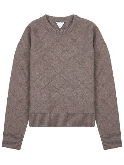 Intrecciato Wool Knit Top Riverbed - BOTTEGA VENETA - BALAAN 2