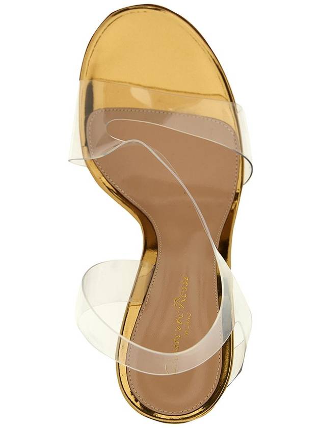 Gianvito Rossi Laminated Leather Pvc Sandals - GIANVITO ROSSI - BALAAN 3