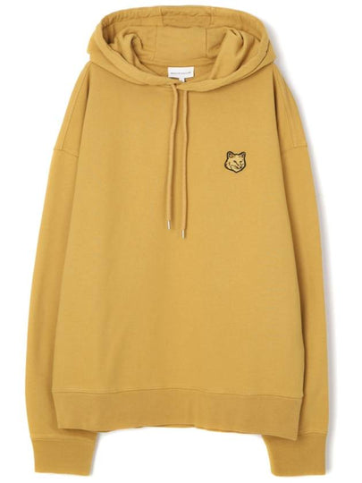 Bold Fox Head Patch Oversize Hoodie Yellow - MAISON KITSUNE - BALAAN 2