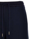 Men's Textured Cotton Shorts Navy - THOM BROWNE - BALAAN 4