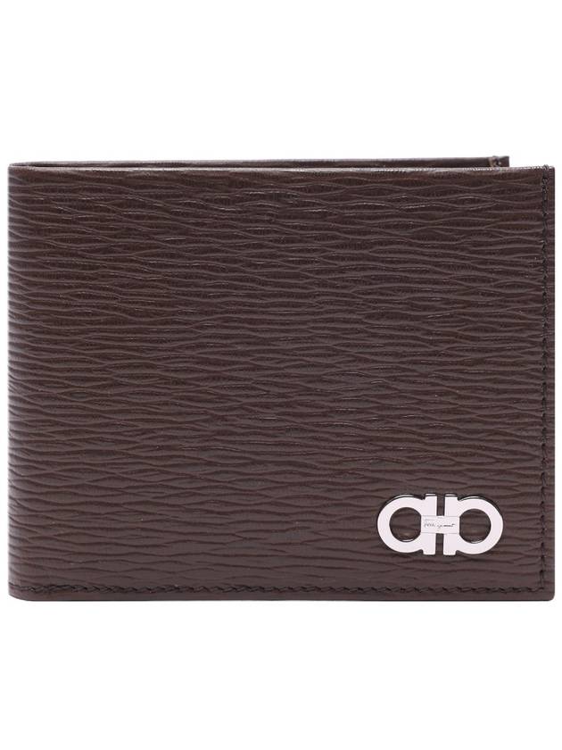 ID Window Gancini Half Wallet Brown - SALVATORE FERRAGAMO - BALAAN 2