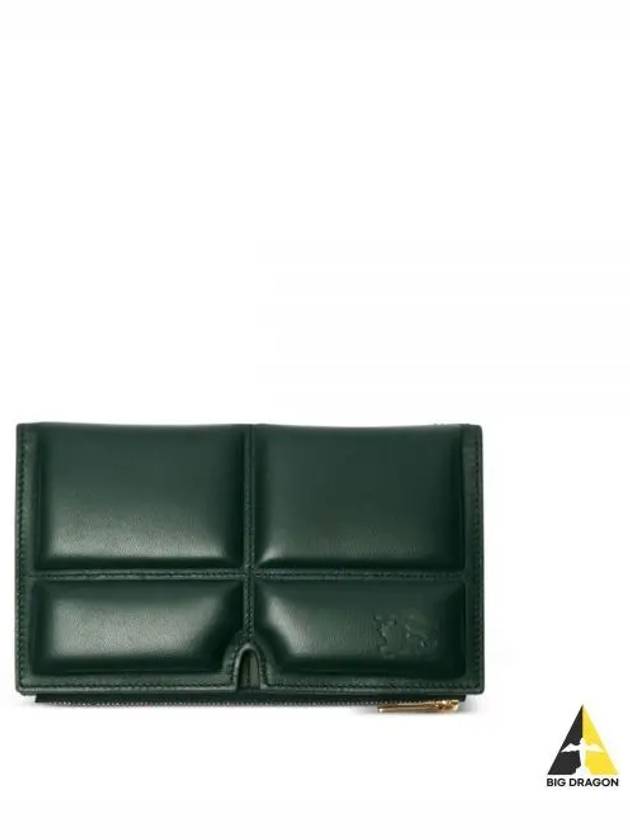 Large Snip Quilted Leather Half Wallet Green - BURBERRY - BALAAN 2