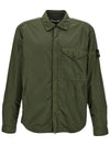 Logo Patch Zip Up Jacket Green - STONE ISLAND - BALAAN 2