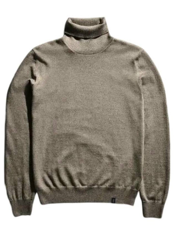 Virgin Wool Turtleneck Grey - FAY - BALAAN 1