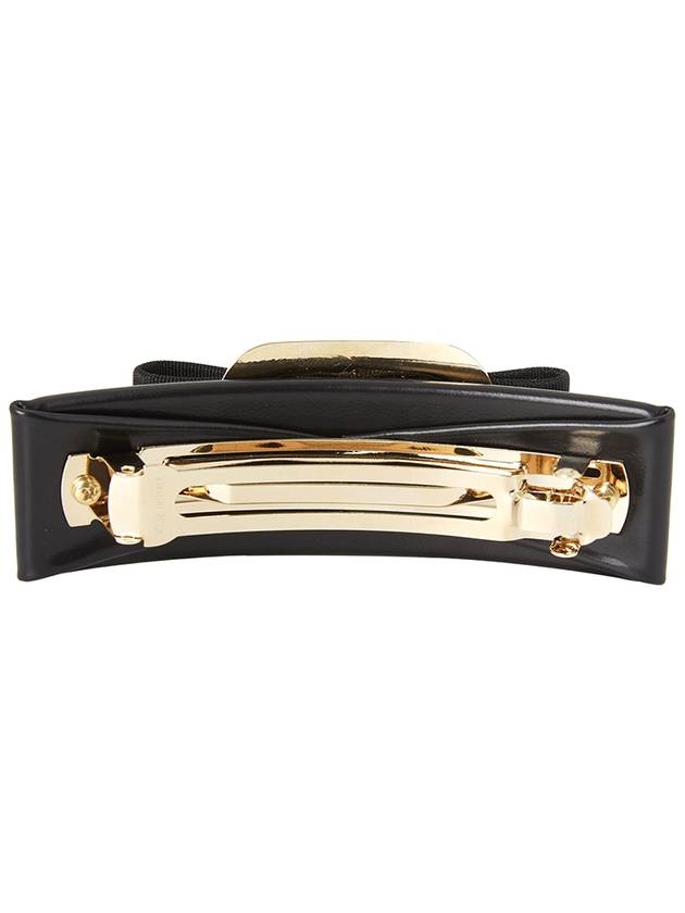 New Vara Plate Hair Clip Black - SALVATORE FERRAGAMO - BALAAN 3