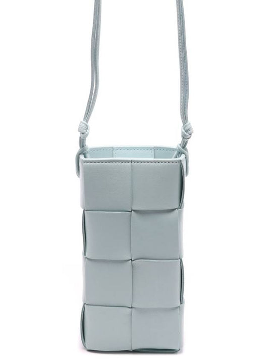 Cassette Intrecciato Mini Cross Bag Light Blue - BOTTEGA VENETA - BALAAN 2