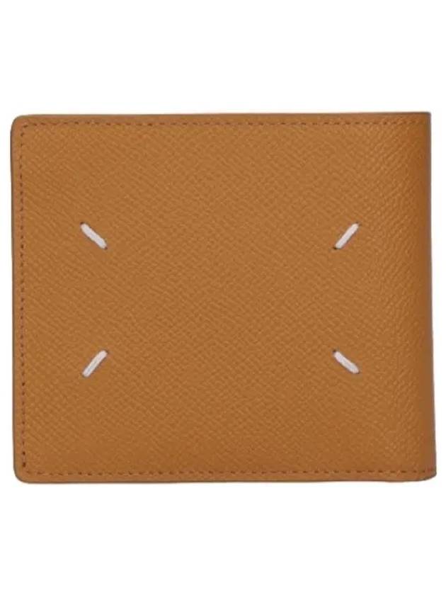 Stitched leather half wallet mustard - MAISON MARGIELA - BALAAN 1