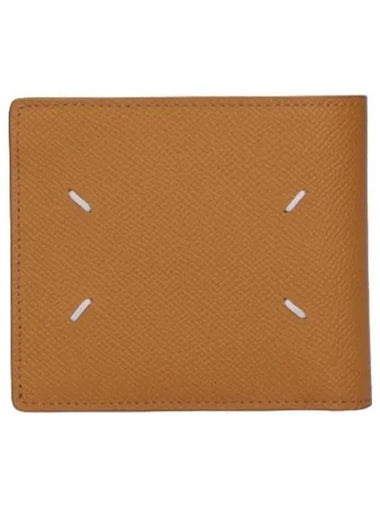 Stitched leather half wallet mustard - MAISON MARGIELA - BALAAN 1