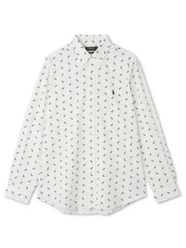 Custom fit poplin shirt white - POLO RALPH LAUREN - BALAAN 1