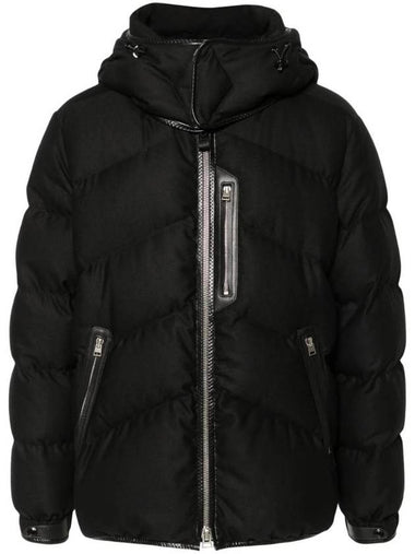 Wool Cashmere Down Jacket Black - TOM FORD - BALAAN 1