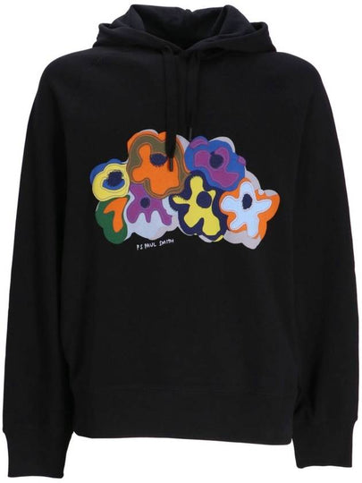 Bold Florals Hoodie Black - PAUL SMITH - BALAAN 2