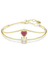 Chroma Heart Red Crystal Bracelet Gold - SWAROVSKI - BALAAN 3