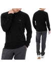 Rho Crew Neck Merino Wool Long Sleeve T-Shirt Black - ARC'TERYX - BALAAN 1