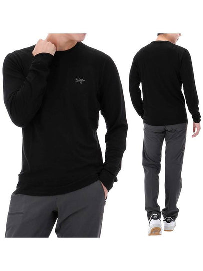 RHO Merino Wool Crew Neck T Shirt X000007480 BLACK - ARC'TERYX - BALAAN 2