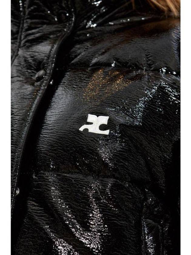 Vinyl Padding Jacket Black - COURREGES - BALAAN 6