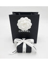 Metal Glass Strass Pearly White Earrings Silver - CHANEL - BALAAN 6