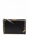 Rockstud Alcove 2-Way Cross Bag Black - VALENTINO - BALAAN 2