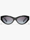 Cat eye sunglasses acetate strass black Lens Gray Gradient 9164B C622 - CHANEL - BALAAN 3